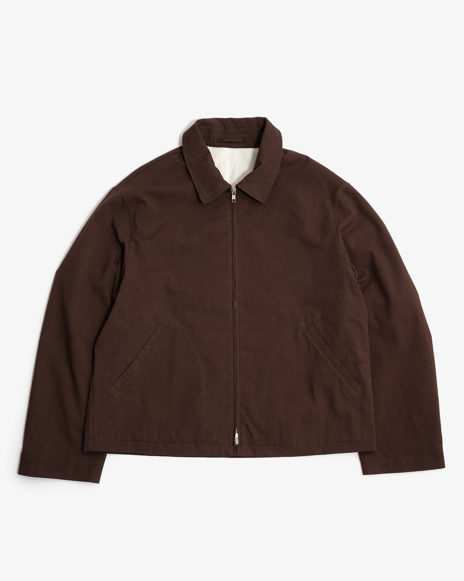 Site Jacket Dark Brown Cotton Wool Twill
