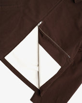 Site Jacket Dark Brown Cotton Wool Twill