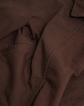 Site Jacket Dark Brown Cotton Wool Twill