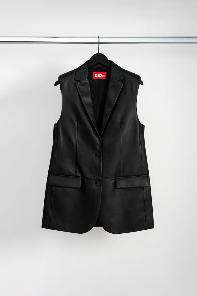 TAILORED LEATHER VEST