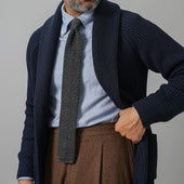 Crunchy Silk Knit Tie Mottled