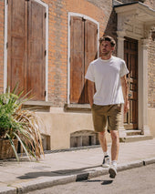 STF 8oz Organic Sanded Twill Shorts - Tan