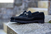 Horsebit Loafer w/Lug Sole - Black Orion Fleshout