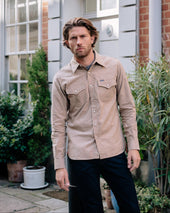 10oz Selvedge Chambray Western Shirt - Khaki