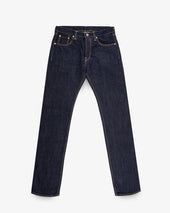 17oz Selvedge Denim Slim Tapered Cut Jeans - Natural Indigo