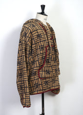 FOLK DOMINO | Baja Fleece Parka | Beige
