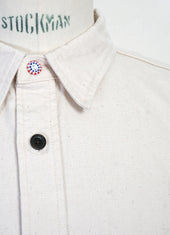 8oz Canvas Flap Work Shirt | Natural