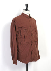 BROAD CLOTH | Anorak Shirt | Brown