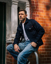 14oz Selvedge Denim Modified Type III Jacket - Indigo/Black