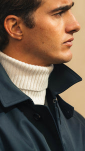 Sportive Raglan Raincoat With Belt