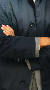 Sportive Raglan Raincoat With Belt