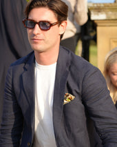 Men's Amalfi Linen Jacket Navy Blue