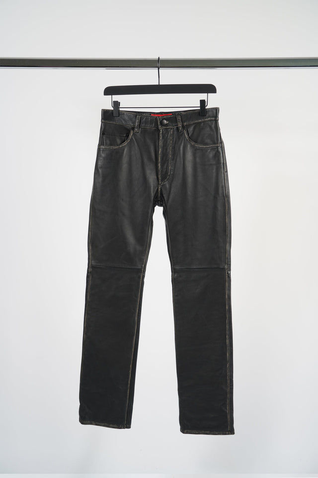 "UMA" LEATHER TROUSERS