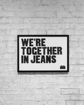 Bla X The Printer S Devil We Re Together In Jeans Poster