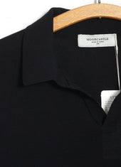 IC5 | Ice Cotton Skipper Poloneck | Black