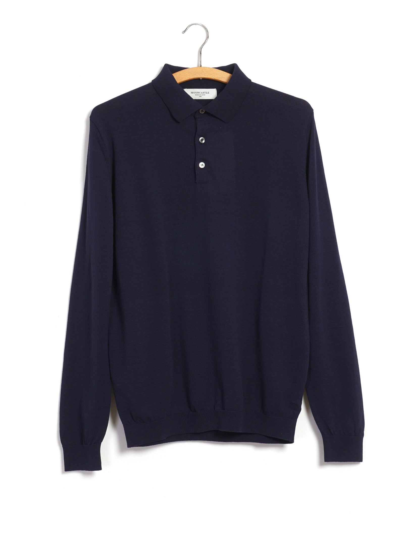 IC8 | Ice Cotton Poloneck Long Sleeve | Navy