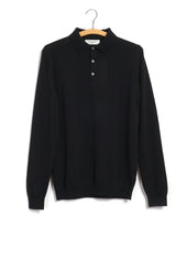 IC8 | Ice Cotton Poloneck Long Sleeve | Black