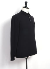 IC8 | Ice Cotton Poloneck Long Sleeve | Black