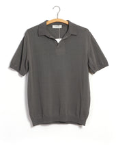 IC5 | Ice Cotton Skipper Poloneck | Charcoal