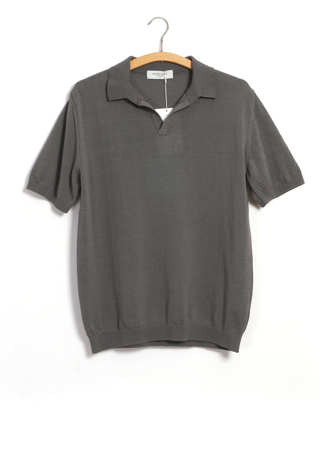IC5 | Ice Cotton Skipper Poloneck | Charcoal