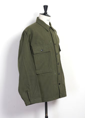 HERRINGBONE TWILL JACKET | Olive