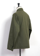 HERRINGBONE TWILL JACKET | Olive