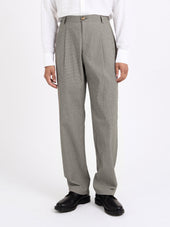 Morton Pleated Trousers Jensen White