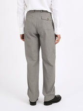 Morton Pleated Trousers Jensen White