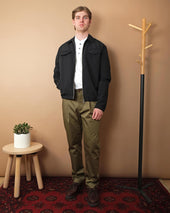 Sateen Pleated Trousers