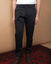Sateen Pleated Trousers