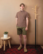 Mocha Slub S S Polo