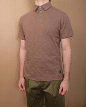 Mocha Slub S S Polo