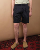 Sateen Pleated Shorts