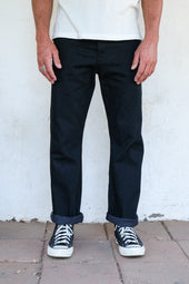 Belford Straight 14.25 Ounce Black Grey Denim