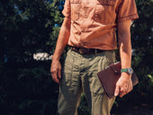 No. 222 Harness Buckle Belt, Dark Brown