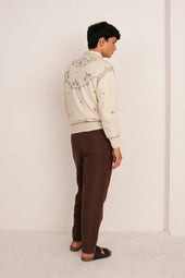 Hand Embroidered Cotton Sweatshirt