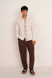 Black Cotton Jamdani Shirt
