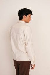 Black Cotton Jamdani Shirt