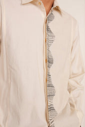 Black Cotton Jamdani Shirt