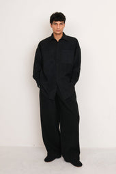 Patchwork Statement Oversized Shirt
