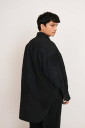 Patchwork Statement Oversized Shirt