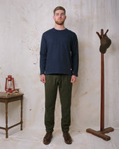 Double Slub L S Pocket T Shirt