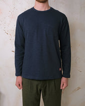 Double Slub L S Pocket T Shirt