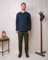 Double Slub L S Henley