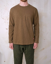 Double Slub L S Pocket T Shirt