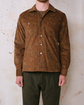 Bronze Printed Corduroy Club Shirt