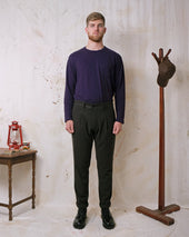 Washable Wool Pleated Pant