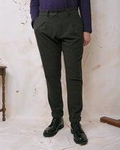 Washable Wool Pleated Pant