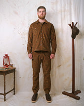 Bronze Printed Corduroy Camp Pant