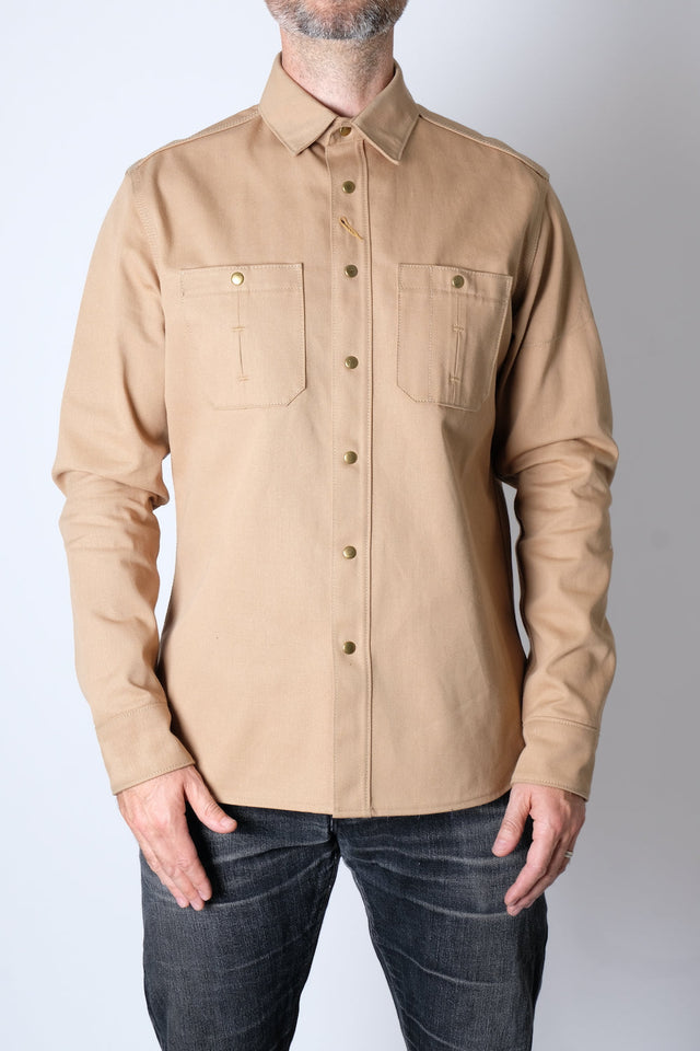 CHELSEA Selvedge Twill Workshirt (Tan)